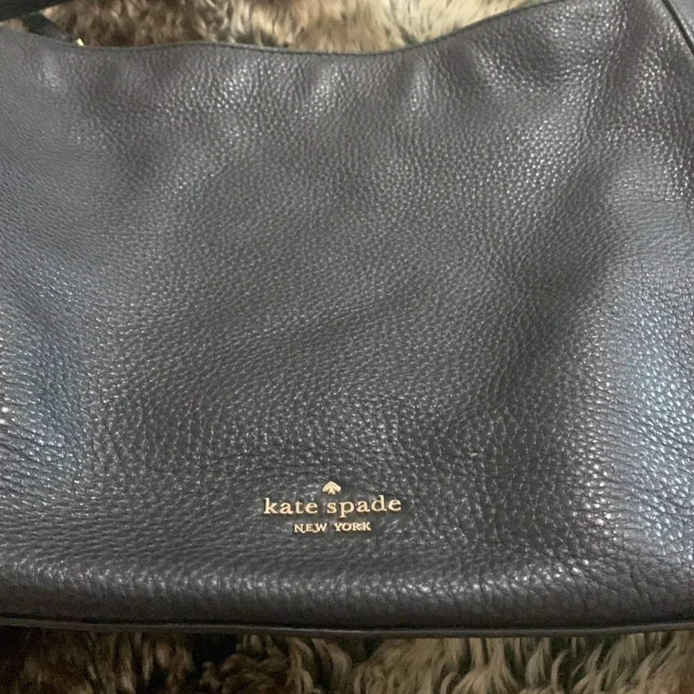 Kate Spade Black Pebbled Leather Shoulder/Crossbody Bag - Picture 2 of 15